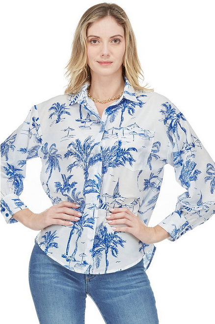 Jade Palm Beach Shirt / Palm Beach