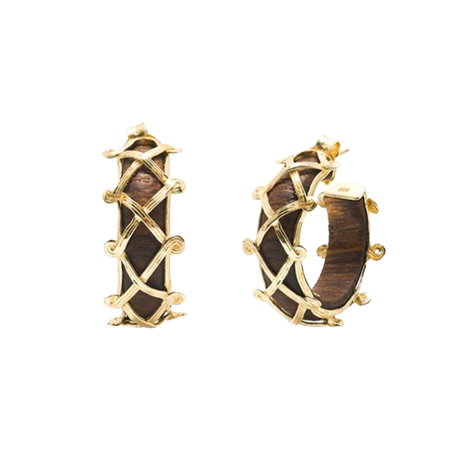 Capucine De Wulf Earth Goddess Hoop Earrings