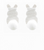 MC Easter Rabbit & Tail Earrings / White