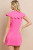 MC Scalloped Detail Dress / Pink