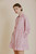 Aureum Striped Mini Shirt Dress / Pink