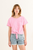 Molly Bracken Knit Tee / Pink