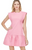 Jade Flutter Hem Dress / Pink