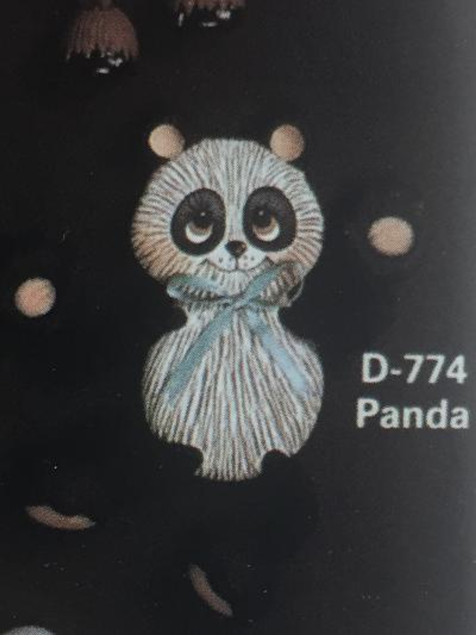 Dona's 774 Panda "POSIE",  3"H