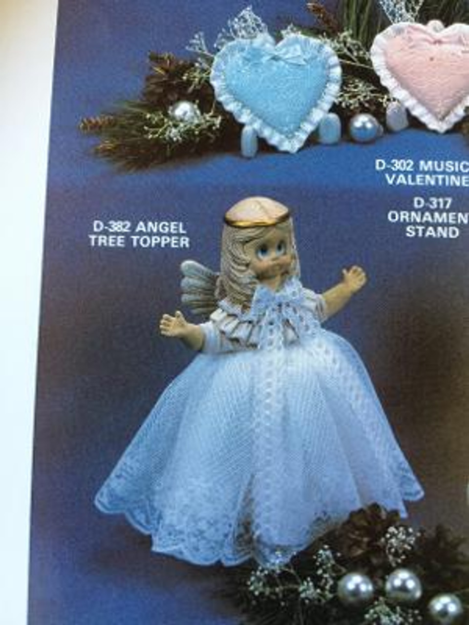 Dona's 382 Angel Tree Topper, 8"H