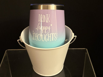  Drink Happy Thoughts Mini Gift Pail