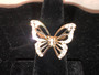 Women’s Fashion Bling Butterfly Broach and matching Butterfly Ring (Goldtone)