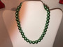 Women’s Green Pearl Necklace with Matching Earrings