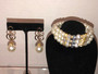 Women’s Pearl Bracelet with Matching Earrings