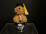 Graduation Dog Key Chain Mini Pail - Brown