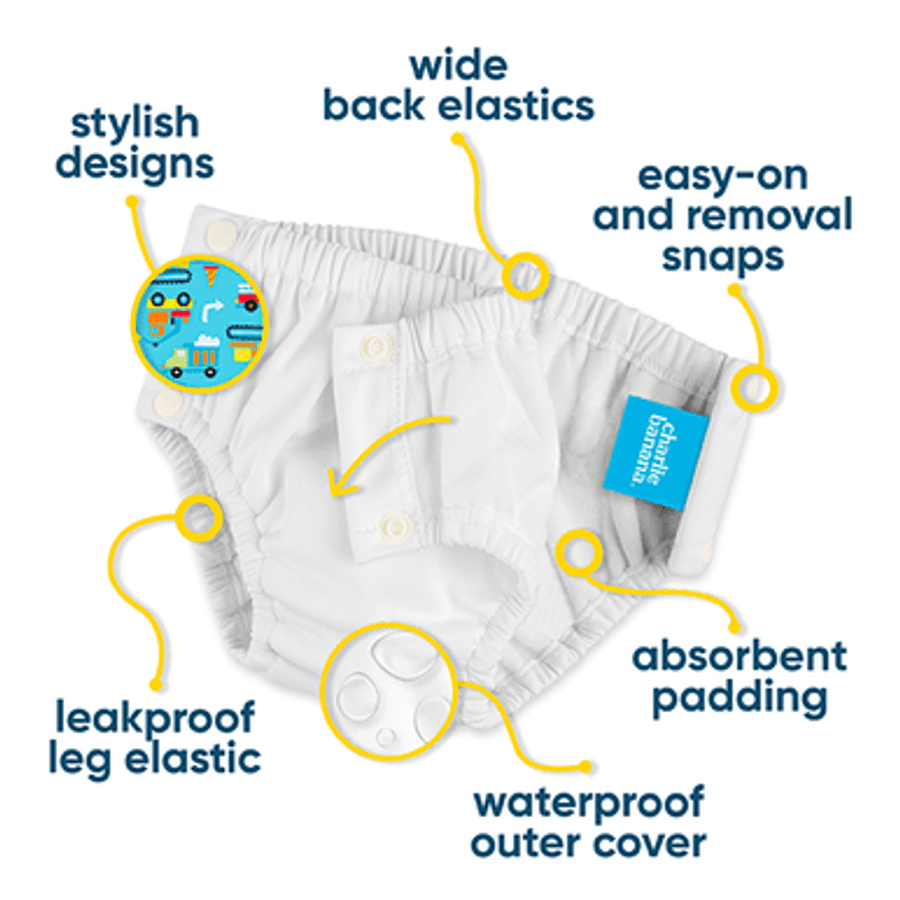 Baby Waterproof Pull up Potty Training Unisex Padded Underwear, Fish & –  Moms Home