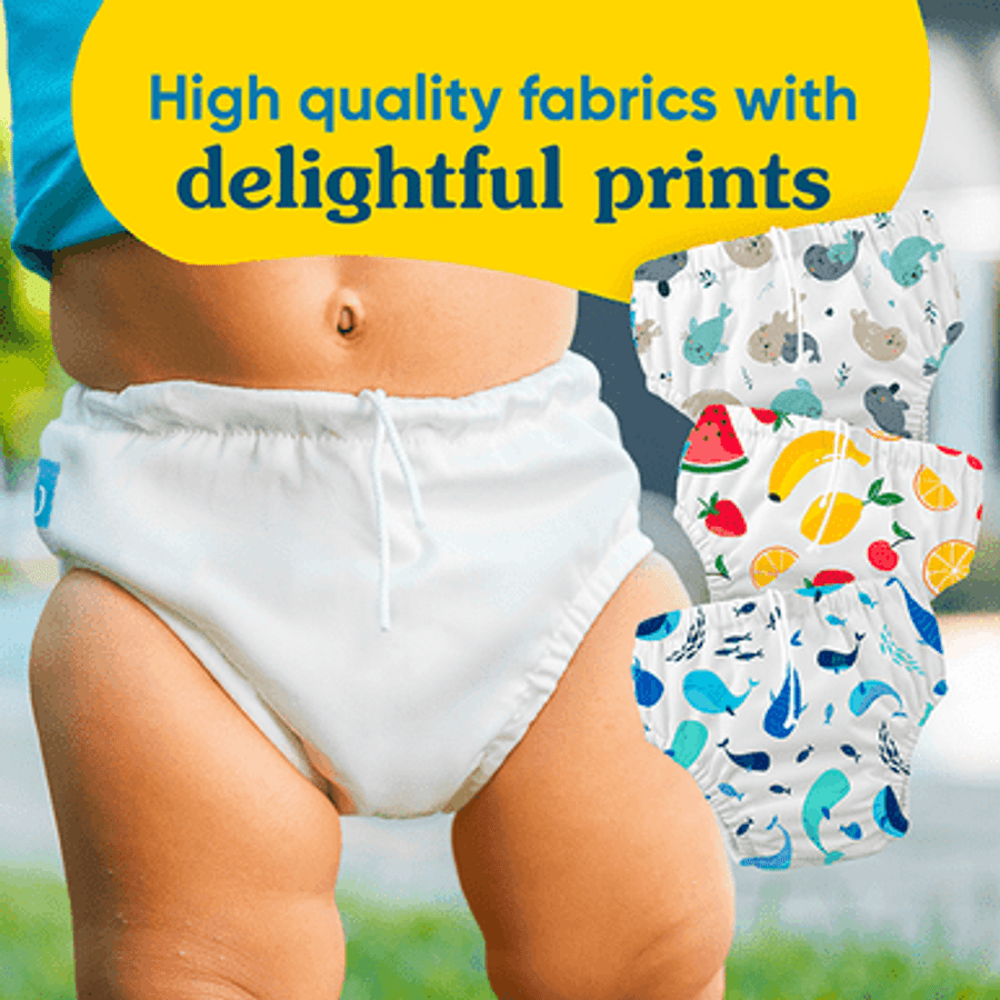  8 Packs Reusable Rubber Training Pants For Toddlers