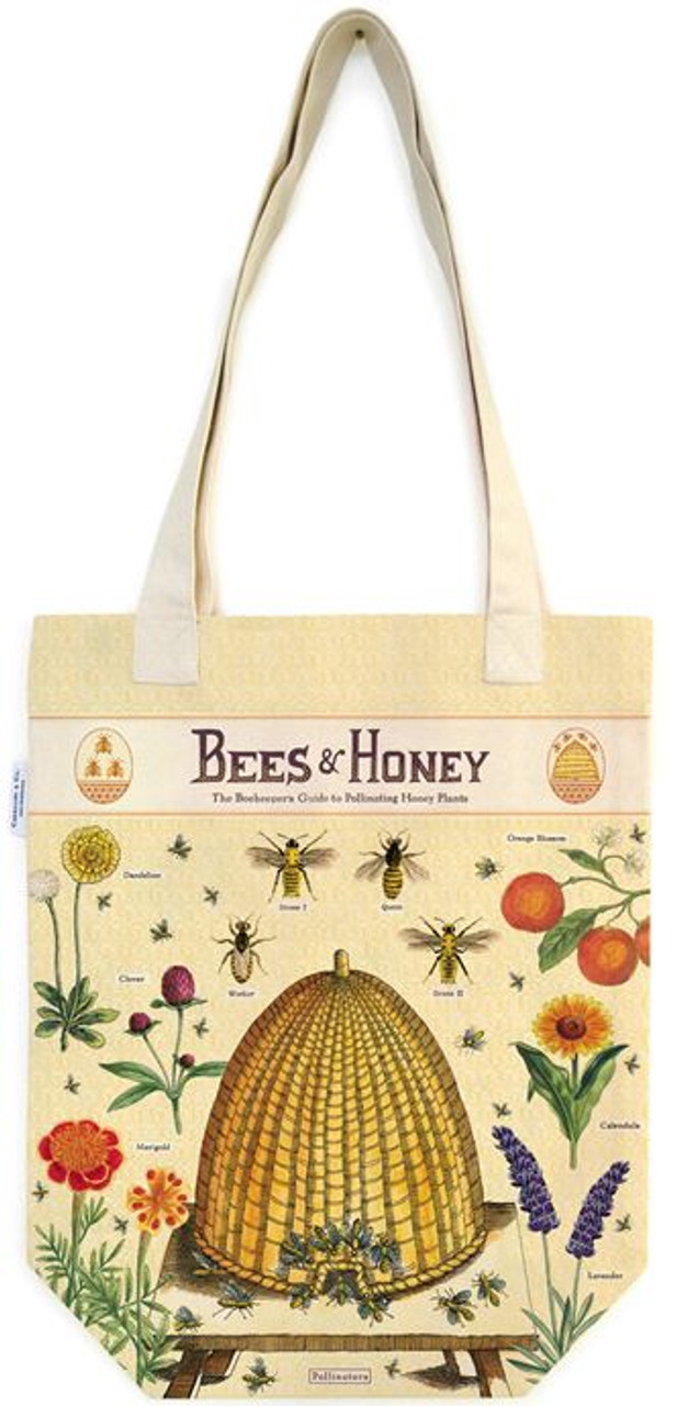Queen Bee with Gold Crown and Laurel Frame Tote Bag by Avenie