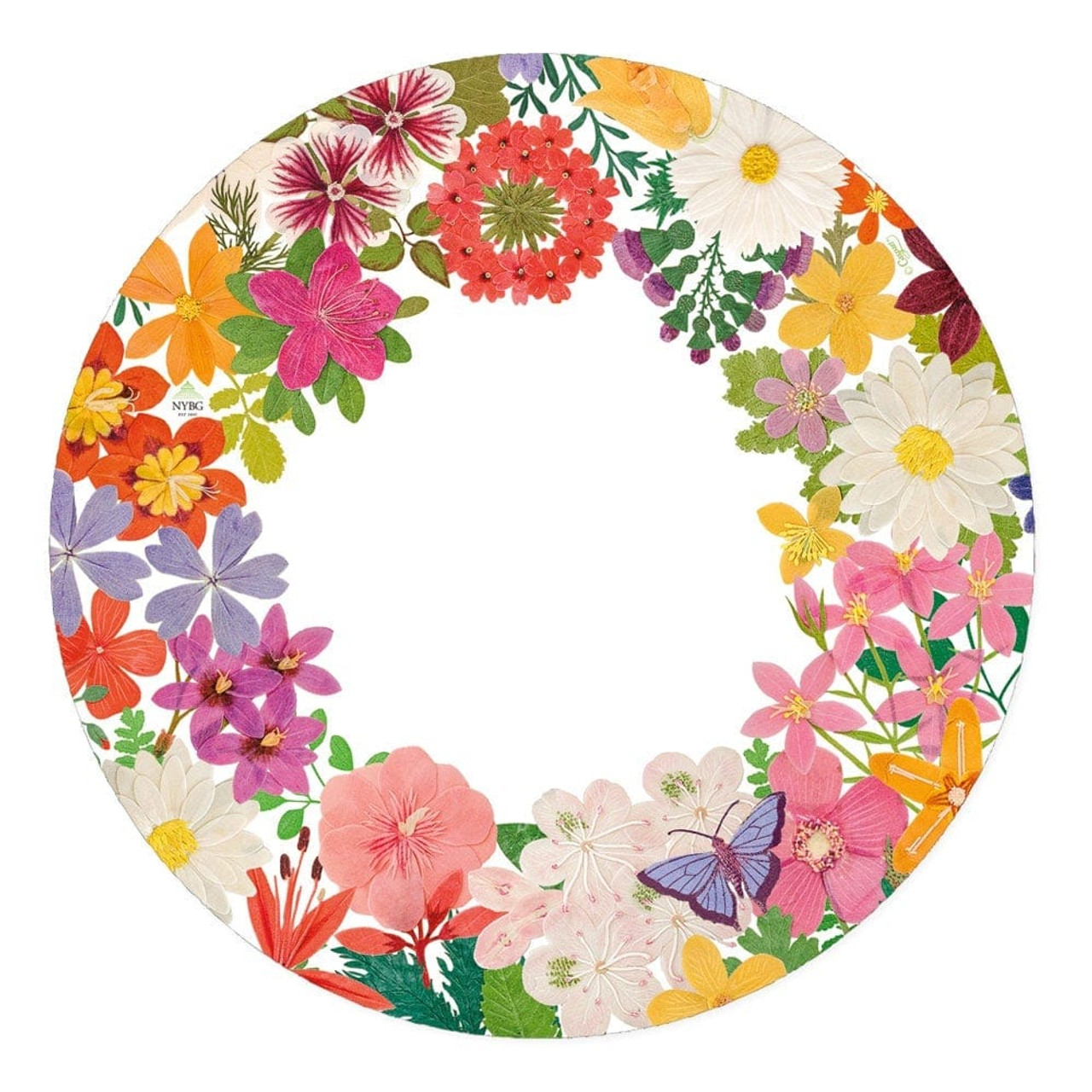 Halsted Floral Paper Dinner Plates - NYBG Shop