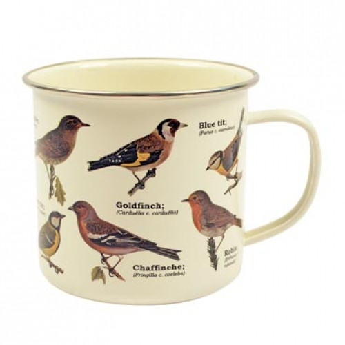 Forest Birds Enamelware Mug