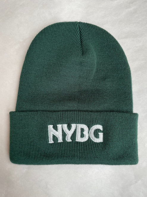 Forest Green Knit NYBG Hat