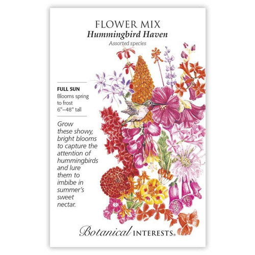 Botanical Interests - Hummingbird Haven Flower Mix Seeds