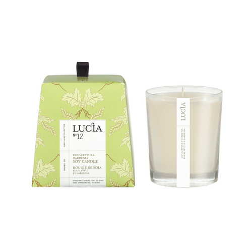 Lucia Eucalyptus & Gardenia Soy Candle