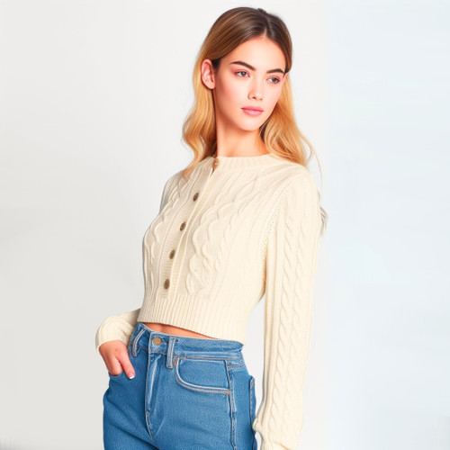 Classic Cable Knit Cardigan