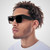 Metro Sleek Rectangular Sunglasses