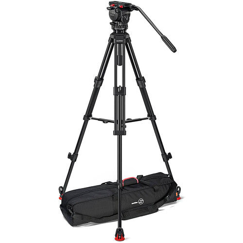 Sachtler System FSB 6 MK II Sideload and 75/2 Aluminum Tripod Legs with Mid-Level Spreader and Bag - Buy Direct & Save