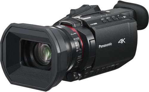 Panasonic HC-X1600 UHD 4K HDMI Lightweight Compact Camcorder with 24x Zoom (HC-X1600) + Case + 64GB Memory Card + Cleaning Kit + HDMI Cable + 62mm UV Filter + Card Wallet + Card Reader