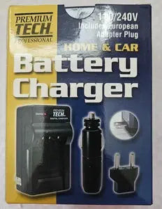 Premium Tech 110/240V European Battery Charger for Home and Car