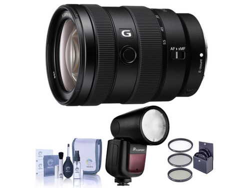 Sony E 16-55mm f/2.8 G Lens - Flashpoint Zoom Li-on X R2 TTL Round Flash Kit