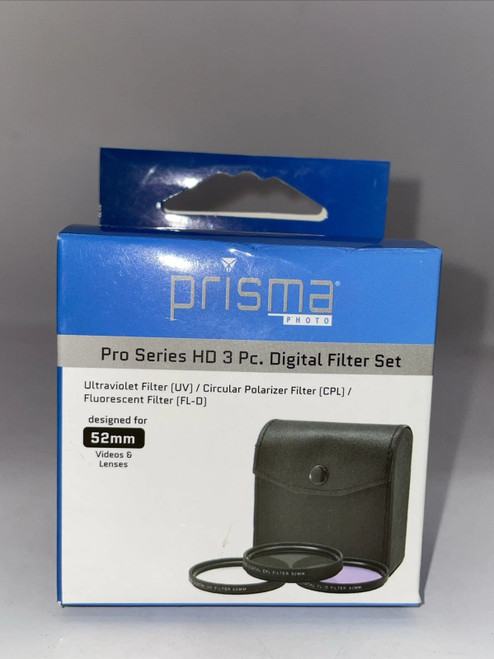 ? Prisma Photo Pro Series HD – 3-Piece 52mm Filter Set (UV • CPL • FL-D)