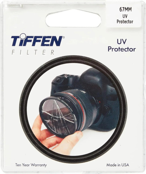 Tiffen 67UVP Slim 67mm UV Protection Filter for Camera Lens, Clear Optical Glass, Impact Resistant