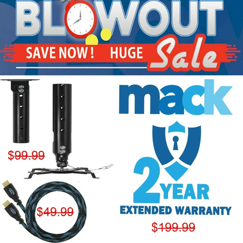 Must Have Accessory Bundle For OPTOMA Projectors Under 64LBS