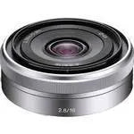 Sony 16mm f/2.8 Wide-Angle Alpha E-Mount Lens (Silver)