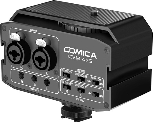 Comica CVM-AX3 Audio Mixer, Dual XLR/3.5mm/6.35mm - Buy Direct & Save