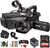 Canon XA65 PAL Professional UHD 4K Camcorder Bundle with 128GB Memory Card + Carrying Case + Cleaning kit