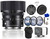 Sigma 45mm F/2.8 DG DN Contemporary Lens for Sony E(360965) Bundle: Lens Hood, 3-Piece Filter Kit, Lens Pouch, LED Light, Cleaning Kit And Lens Cap Keeper