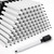 50 Pcs Black Magnetic Dry Erase Markers with Eraser Cap, White Board Mini Dry erase Markers Bulk, Fine Point Tip Student White Board Markers for Teachers Office School Supplies