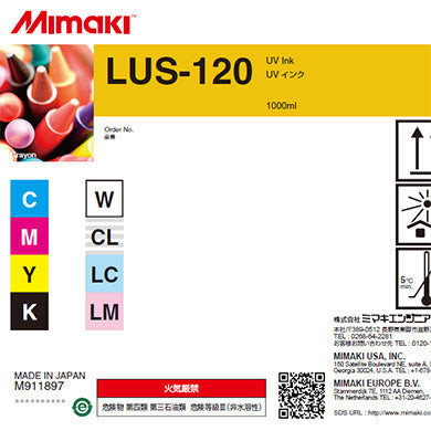 Mimaki LUS-120 UV Ink for JFX & UJF/V (I-LUS12-X-BA-1)