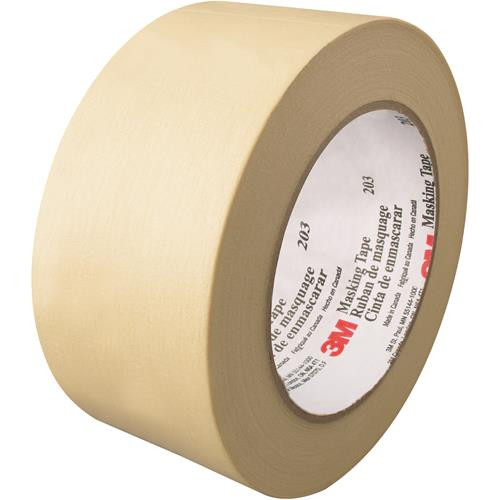 3M #203 1 GEN PURPOSE MASKING TAPE BEIGE 24mm x 55M (BULK) (ROLL)