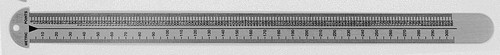 GAEBEL STAINLESS STEEL LINE GAUGE INCH/6&12PT/METRIC/POINTS (EA)