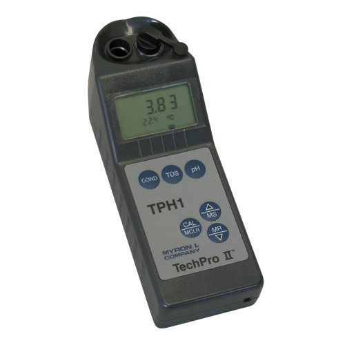 MYRON L #TPH1 TECHPRO II METER CONDUCTIVITY pH & TEMP. (EA)