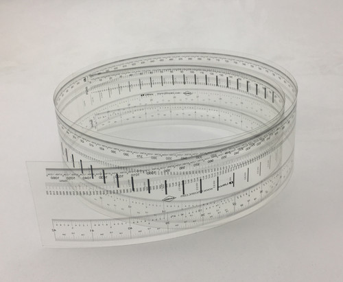 ULTRA-HIGH RESOLUTION TRANS RULER INCH/METRIC/POINTS (EA)