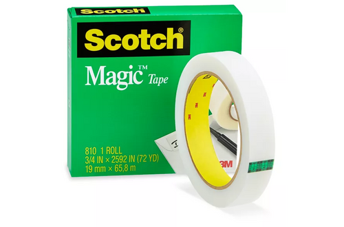 3M #810 3/4x72yds. MAGIC MENDING TAPE #021200059049 *BOXED* (ROLL)