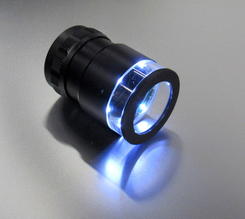 LITHCO 10X WHITE LED LOUPE W/MM RET. USB/ADJUSTABLE FOCUS (EA)