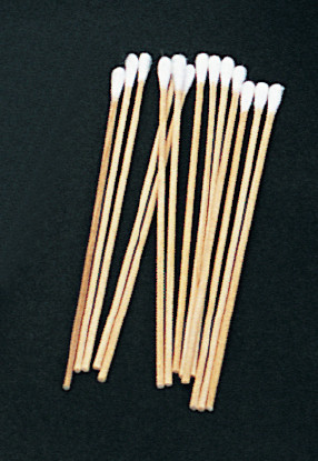 COTTON TIPPED APPLICATORS 6 SINGLE SIDED/100 PER PKG. 