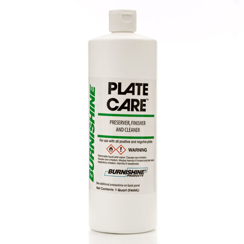 BURNISHINE PLATECARE #3600 METAL PLATE FINISHER/CLNR/PRESERVER (12/CS) (QT)