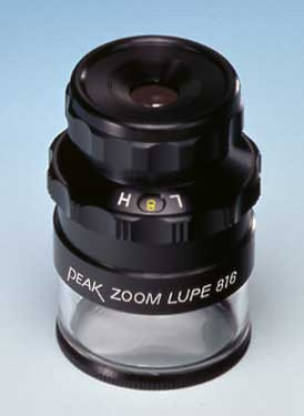 PEAK #2044 ZOOM LOUPE 816 WITH DUAL INCH/METRIC SCALE