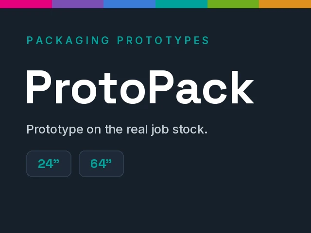 ProtoPack packaging prototype print systems in 24 inch and 64 inch from Alder Color Solutions