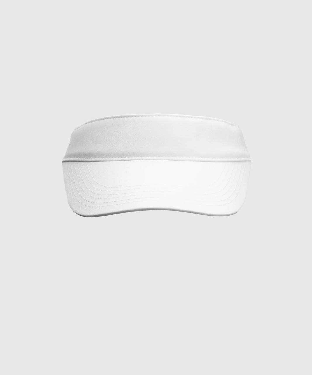 Eclipse Visor, white performance running visor, angled view