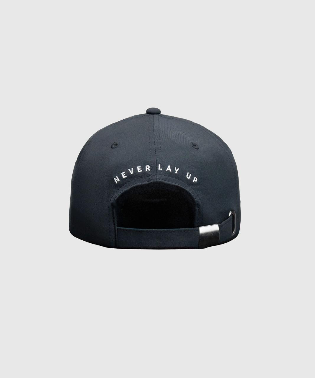 Radiance Hat, black lightweight performance running hat, front view