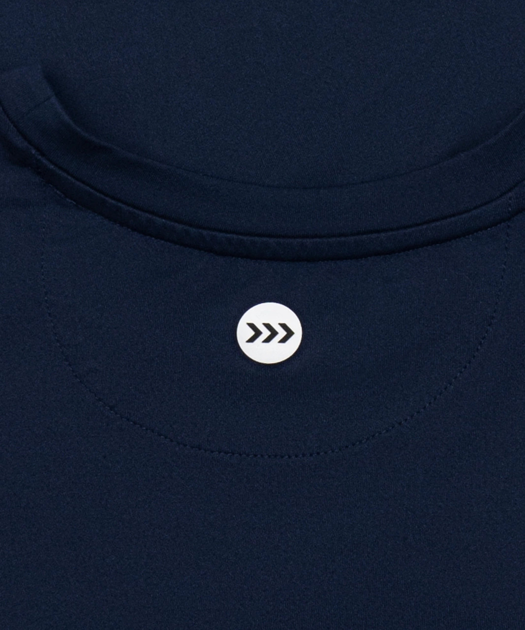 Start T-Shirt, navy tee silicone logo detail at back yoke